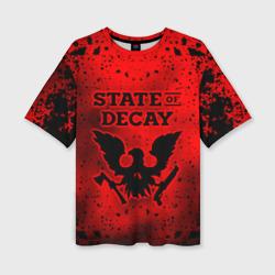 Женская футболка oversize 3D State of Decay Зомби Апокалипсис