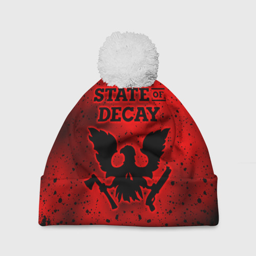 Шапка 3D c помпоном State of Decay Зомби Апокалипсис, цвет 3D печать