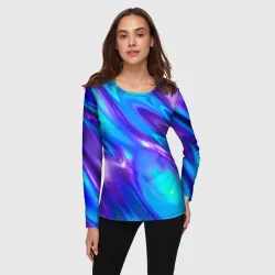 Женский лонгслив 3D Neon Holographic - фото 2