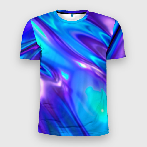 Мужская футболка 3D Slim Neon Holographic, цвет 3D печать