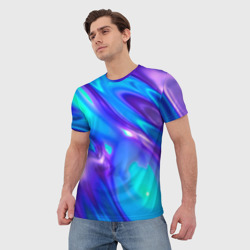 Мужская футболка 3D Neon Holographic - фото 2