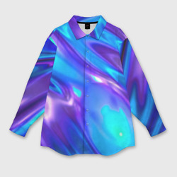Мужская рубашка oversize 3D Neon Holographic