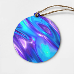 Деревянная игрушка круг Neon Holographic