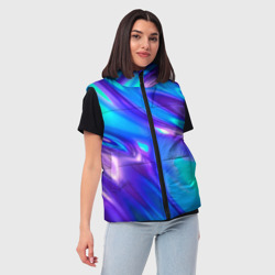 Женский жилет утепленный 3D Neon Holographic - фото 2