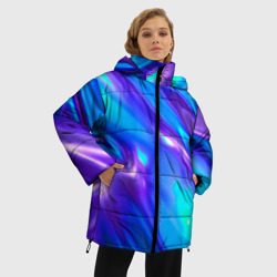 Женская зимняя куртка Oversize Neon Holographic - фото 2