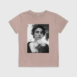 Детская футболка хлопок Timothee Chalamet с розами