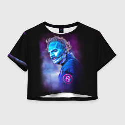 Женская футболка Crop-top 3D Slipknot - Corey Taylor - TGC
