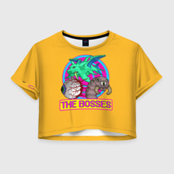 Женская футболка Crop-top 3D The Bosses of Terraria