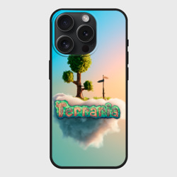 Чехол силиконовый для Apple iPhone 15 Pro матовый Облако в Террарии