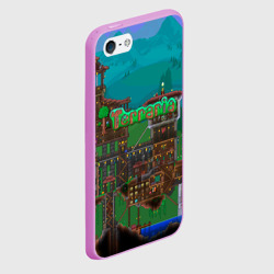 Чехол для iPhone 5/5S матовый Дом в Террарии - фото 2