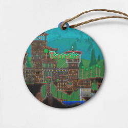 Деревянная игрушка круг Дом в Террарии