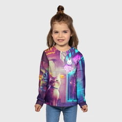 Детский лонгслив 3D Stray Кот - фото 2