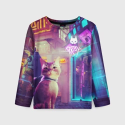 Детский лонгслив 3D Stray Кот