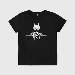 Детская футболка хлопок Stray cat - логотип 
