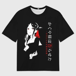 Женская футболка oversize 3D Кагуя Синомия - Kaguya-sama: Love Is War