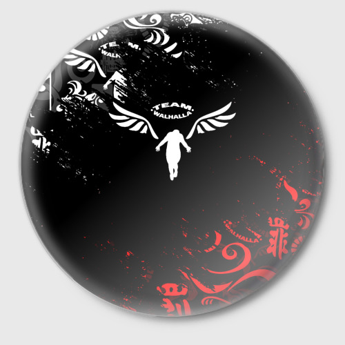 Значок Walhalla team logobombing Tokyo Revengers, цвет белый