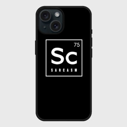Чехол силиконовый для Apple iPhone 15 матовый SC - sarcasm 75 сарказм
