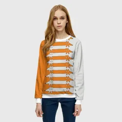 Женский свитшот 3D Лисицы Foxes - фото 2