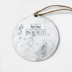 Деревянная игрушка круг Мне пофиг и безразлично мат