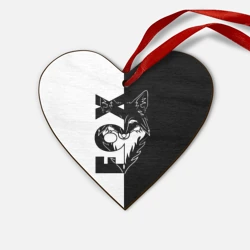 Деревянная игрушка Сердце FOX Лис