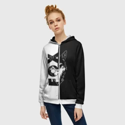 Женская толстовка 3D на молнии FOX Лис - фото 2