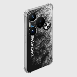 Чехол для Huawei Pura 70 Pro БМВ Черно-белый логотип - фото 2