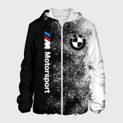 Мужская куртка 3D БМВ Черно-белый логотип