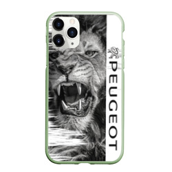 Чехол для iPhone 11 Pro матовый Peugeot/lion