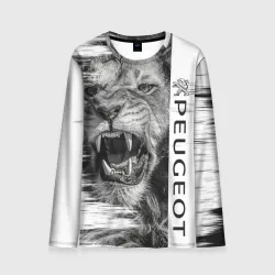 Мужской лонгслив 3D Peugeot/lion