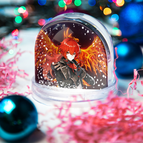 Игрушка Снежный шар Огненный феникс дилюк, Геншин Импакт - фото 3