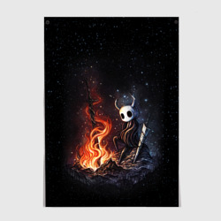 Постер Hollow knight у костра