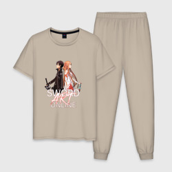 Мужская пижама хлопок Мастера меча онлайн, Асуна и Кирито