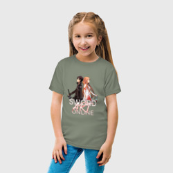 Детская футболка хлопок Мастера меча онлайн, Асуна и Кирито - фото 2