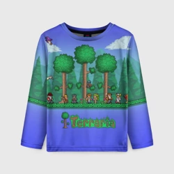 Детский лонгслив 3D Лесок из Террарии