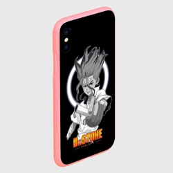 Чехол для iPhone XS Max матовый Сенку с колбой - Доктор Стоун - фото 2