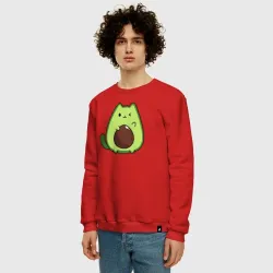Мужской свитшот хлопок Avo cat o подмигивает - фото 2