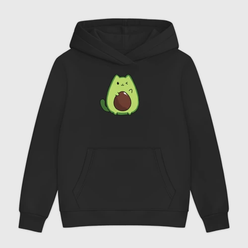 Женская толстовка без начеса хлопок Avo cat o подмигивает