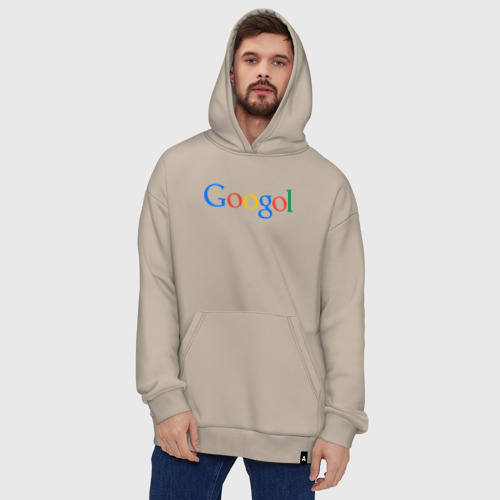 Худи SuperOversize хлопок Гоголь Googol, цвет миндальный - фото 5