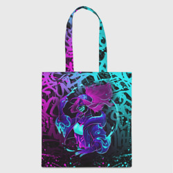 Шоппер 3D KDA neon graffiti league of Legends