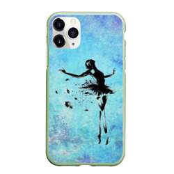 Чехол для iPhone 11 Pro Max матовый Прекрасный силуэт балерины 