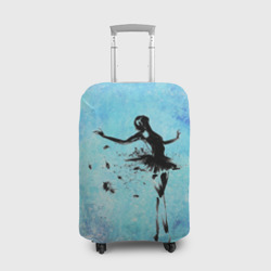 Чехол для чемодана 3D Прекрасный силуэт балерины 