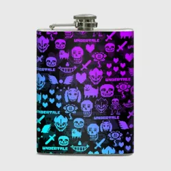 Фляга Undertale neon pattern узор