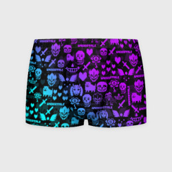 Мужские трусы 3D Undertale neon pattern узор