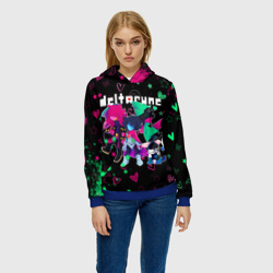 Женская толстовка 3D Герои игры Deltarune neon - фото 2