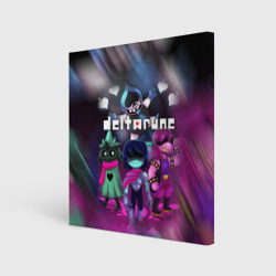 Холст квадратный Deltarune Герои в бой!