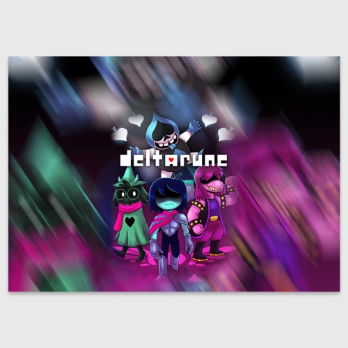 Поздравительная открытка Deltarune Герои в бой!