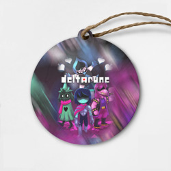 Деревянная игрушка круг Deltarune Герои в бой!