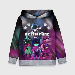 Детская толстовка 3D Deltarune Герои в бой!
