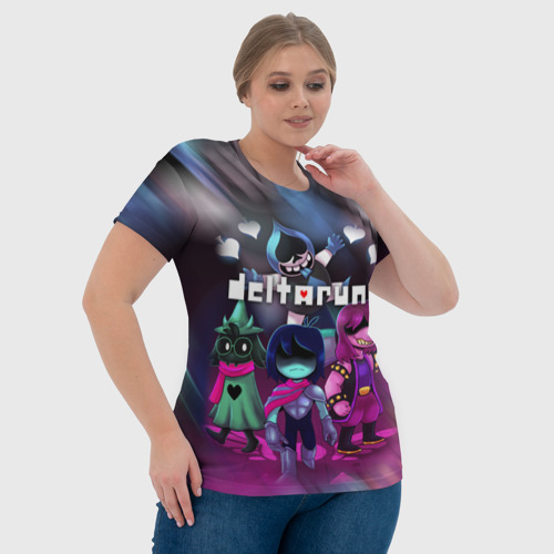 Женская футболка 3D Deltarune Герои в бой!, цвет 3D печать - фото 6