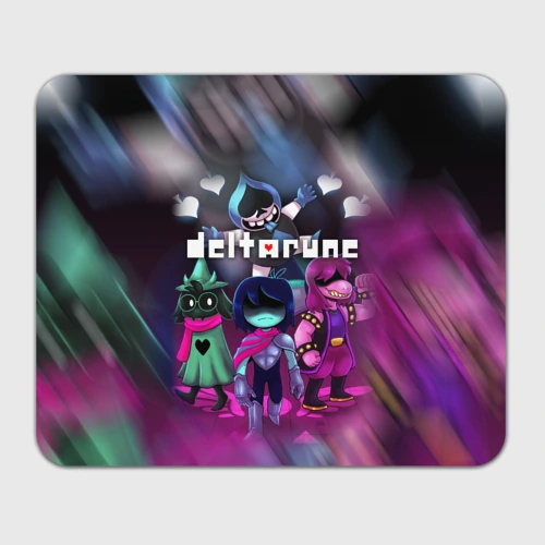 Прямоугольный коврик для мышки Deltarune Герои в бой!